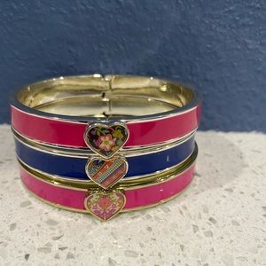 Vera Bradley set of 3 enamel bracelets